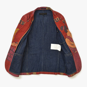 COMME DES GARCONS HOMME Jacket HI-J021 02SS Size M Cotton Red Good Condition Used 4a001296