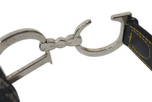 画像をギャラリービューアに読み込む, 極美品 Christian Dior クリスチャンディオール トロッター サドルバッグ ブラック ガリアーノ期 シルバー金具 ワンショルダー ロゴ 中古 4b000130