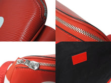 画像をギャラリービューアに読み込む, LOUIS VUITTON×Supreme ルイヴィトン×シュプリーム 17AW ボディバッグ バムバッグPM M53418 エピレザー レッド 美品 中古 4b001414