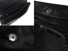 画像をギャラリービューアに読み込む, BALENCIAGA バレンシアガ ジャイアント エンベロープ クラッチバック 327079 レザー ブラック シルバー金具 美品 中古 4b001472