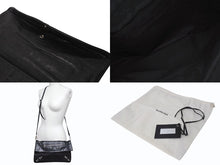 画像をギャラリービューアに読み込む, BALENCIAGA バレンシアガ ジャイアント エンベロープ クラッチバック 327079 レザー ブラック シルバー金具 美品 中古 4b001472