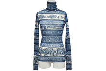 画像をギャラリービューアに読み込む, 極美品 Jean Paul GAULTIER SOLEIL ジャンポールゴルチェ ソレイユ パワーネット 長袖トップス KK J2 HW 0175 サイズS 総柄 中古 4b001604