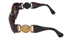 画像をギャラリービューアに読み込む, GIANNI VERSACE ジャンヌ ヴェルサーチ サングラス MOD414/A メデューサ ロゴ プラスチック メタル ブラウン 美品 中古 4b001679