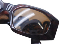 画像をギャラリービューアに読み込む, GIANNI VERSACE ジャンヌ ヴェルサーチ サングラス MOD414/A メデューサ ロゴ プラスチック メタル ブラウン 美品 中古 4b001679