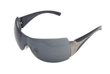 画像をギャラリービューアに読み込む, PRADA プラダ リムレス サングラス SPR041 サイドロゴ プラスチック メタル ブラック 美品 中古 4b001682