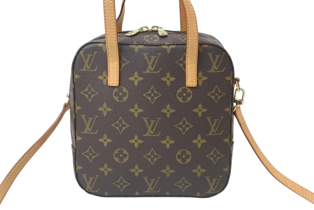 LOUIS VUITTON ルイヴィトン モノグラム スポンティーニ 2WAYハンドバッグ M47500 ブラウン 廃盤 美品 中古 4b001696