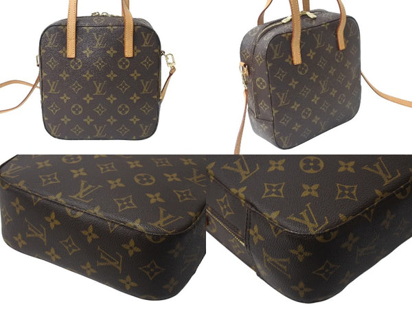 LOUIS VUITTON ルイヴィトン モノグラム スポンティーニ 2WAYハンドバッグ M47500 ブラウン 廃盤 美品 中古 4b001696