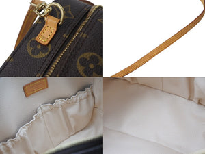 LOUIS VUITTON ルイヴィトン モノグラム スポンティーニ 2WAYハンドバッグ M47500 ブラウン 廃盤 美品 中古 4b001696