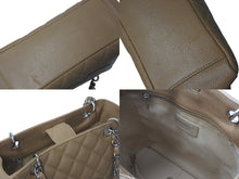 Load image into Gallery viewer, 極美品 CHANEL シャネル PST チェーントートバッグ A50994 キャビアスキン ココマーク 11番台 ベージュ シルバー金具 中古 4b000170