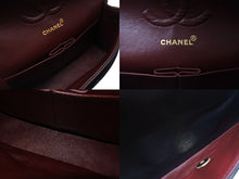 Load image into Gallery viewer, CHANEL シャネル マトラッセ25 Wフラップ Wチェーンショルダーバッグ 1番台 ラムスキン ココマーク ブラック ゴールド金具 美品 中古 4b000171