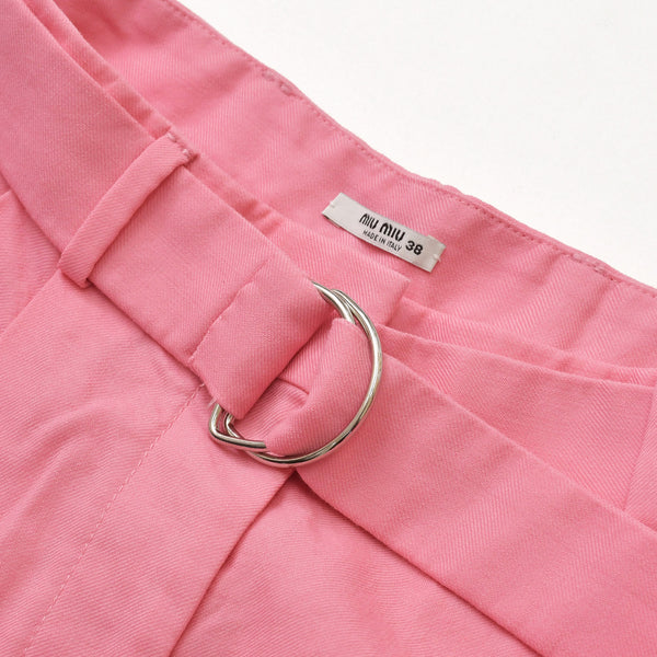 Very good condition MIUMIU shorts MP1540 size 38 pink silver metal fittings used 4a001756
