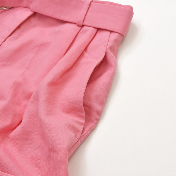 Very good condition MIUMIU shorts MP1540 size 38 pink silver metal fittings used 4a001756