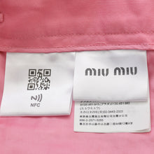 画像をギャラリービューアに読み込む, 極美品 MIUMIU ミュウミュウ ショーツ ショートパンツ MP1540 サイズ38 ピンク シルバー金具 中古 4a001756