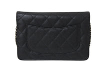Load image into Gallery viewer, 新品未使用 CHANEL シャネル チェーンウォレット 長財布 AP0250 25番台 ココマーク キャビアスキン ブラック 中古 4b000186