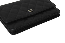 Load image into Gallery viewer, 新品未使用 CHANEL シャネル チェーンウォレット 長財布 AP0250 25番台 ココマーク キャビアスキン ブラック 中古 4b000186