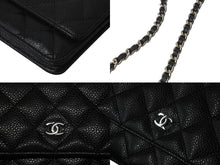 Load image into Gallery viewer, 新品未使用 CHANEL シャネル チェーンウォレット 長財布 AP0250 25番台 ココマーク キャビアスキン ブラック 中古 4b000186