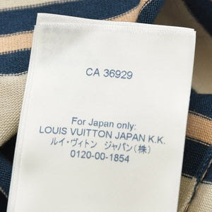 新品未使用 LOUIS VUITTON ルイヴィトン 21SS 長袖ポロシャツ RW212W FN1 FLKL18 サイズXS ボーダー マルチカラー 中古 4a000877