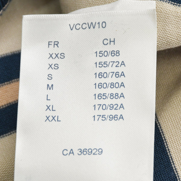 新品未使用 LOUIS VUITTON ルイヴィトン 21SS 長袖ポロシャツ RW212W FN1 FLKL18 サイズXS ボーダー マルチカラー 中古 4a000877
