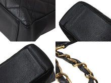 Load image into Gallery viewer, CHANEL シャネル PST チェーントートバッグ A50994 キャビアスキン ココマーク 8番台 ブラック ゴールド金具 美品 中古 4b000201