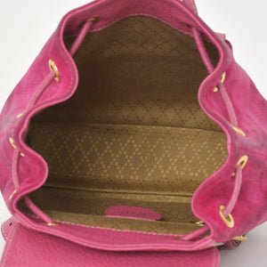GUCCI Gucci Bamboo Mini Backpack Pink Pink Suede 003 Gold Hardware Vintage Good Condition Used 4a002500
