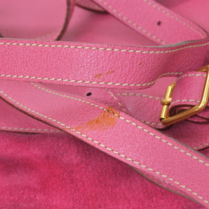 GUCCI Gucci Bamboo Mini Backpack Pink Pink Suede 003 Gold Hardware Vintage Good Condition Used 4a002500