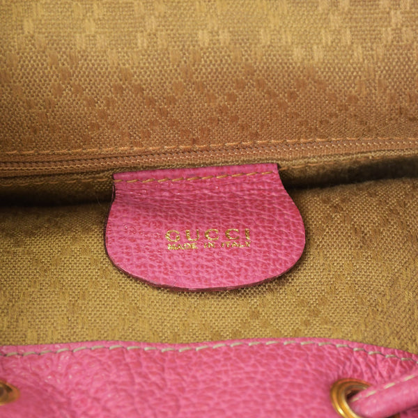 GUCCI Gucci Bamboo Mini Backpack Pink Pink Suede 003 Gold Hardware Vintage Good Condition Used 4a002500