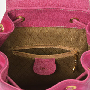 GUCCI Gucci Bamboo Mini Backpack Pink Pink Suede 003 Gold Hardware Vintage Good Condition Used 4a002500