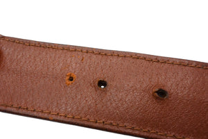 LOUIS VUITTON Suntulle Belt Monogram Size 80 M9271 PVC Brown Gold Hardware Good Condition Used 4b000034