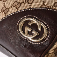 Load image into Gallery viewer, 極美品 GUCCI グッチ ニューブリット GGキャンバス ハンドバッグ 169971 ベージュ ブラウン ゴールド金具 中古 4a003449