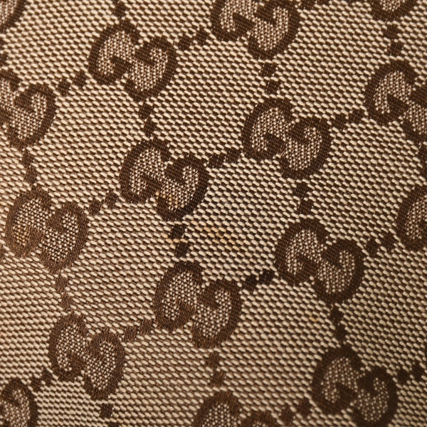 Very Good Condition GUCCI Gucci New Brit GG Canvas Handbag 169971 Beige Brown Gold Hardware Used 4a003449
