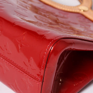 極美品 LOUIS VUITTON ルイヴィトン ロクスバリー ドライブ ハンドバッグ ワンショルダー M91987 モノグラムヴェルニ レッド ゴールド金具 中古 4a003477