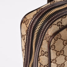 Load image into Gallery viewer, 極美品 GUCCI グッチ ニューブリット GGキャンバス ハンドバッグ 169971 ベージュ ブラウン ゴールド金具 中古 4a003449