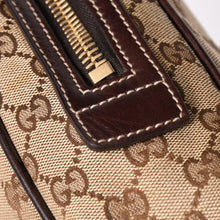 Load image into Gallery viewer, 極美品 GUCCI グッチ ニューブリット GGキャンバス ハンドバッグ 169971 ベージュ ブラウン ゴールド金具 中古 4a003449