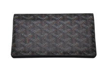 画像をギャラリービューアに読み込む, GOYARD ゴヤール リシュリュー 二つ折り長財布 ロングウォレット ブラック ヘリボーン柄 レザー APM20501 美品 中古 4b000035