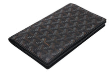 画像をギャラリービューアに読み込む, GOYARD ゴヤール リシュリュー 二つ折り長財布 ロングウォレット ブラック ヘリボーン柄 レザー APM20501 美品 中古 4b000035