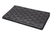 画像をギャラリービューアに読み込む, GOYARD ゴヤール リシュリュー 二つ折り長財布 ロングウォレット ブラック ヘリボーン柄 レザー APM20501 美品 中古 4b000035