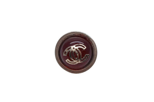 CHANEL シャネル ココマークボタン ピアス 重量約3.0g 07C刻印 赤ストーン ゴールド クリア 両耳用 美品 中古 4b000376