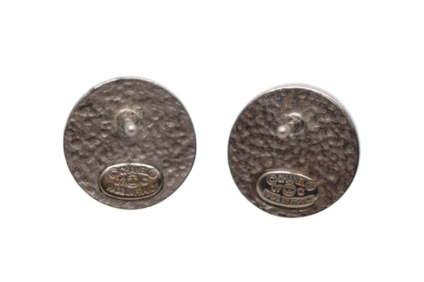 CHANEL シャネル ココマークボタン ピアス 重量約3.0g 07C刻印 赤ストーン ゴールド クリア 両耳用 美品 中古 4b000376