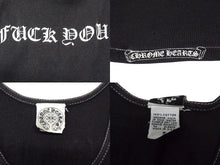 画像をギャラリービューアに読み込む, CHROME HEARTS クロムハーツ オールド サイドロゴ FUCKYOU ロングタンクトップ コットン ブラック サイズS 美品 中古 4b003822