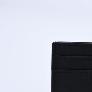 Like new LOUIS VUITTON Porto Cult Double Card Case M81415 Monogram Shadow Leather Embossed Black Used 4a003980