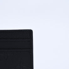 画像をギャラリービューアに読み込む, 新品同様 LOUIS VUITTON ルイヴィトン ポルト カルト ダブル カードケース M81415 モノグラムシャドウレザー エンボス加工 ブラック 中古 4a003980