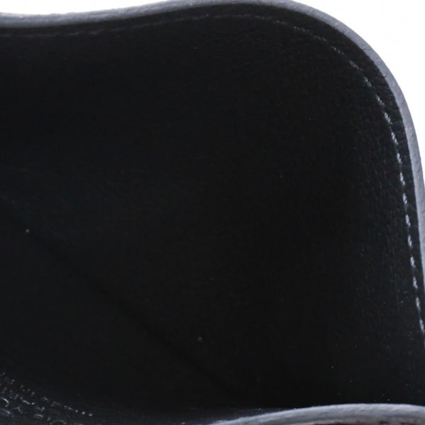 Like new LOUIS VUITTON Porto Cult Double Card Case M81415 Monogram Shadow Leather Embossed Black Used 4a003980
