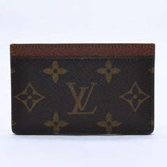 新品同様 LOUIS VUITTON ルイヴィトン ポルトカルトサーンプル カードケース M61733 モノグラムキャンバス ブラウン 中古 4a004169