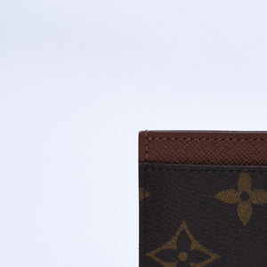 新品同様 LOUIS VUITTON ルイヴィトン ポルトカルトサーンプル カードケース M61733 モノグラムキャンバス ブラウン 中古 4a004169