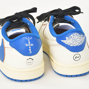 新品未使用 Travis Scott × fragment design × Nike Air Jordan 1 Low ナイキDM7866-104 フラグメント トラヴィス スニーカー サイズ23.5cm 中古 4a004075