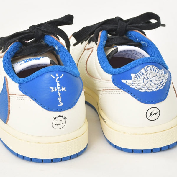 新品未使用 Travis Scott × fragment design × Nike Air Jordan 1 Low ナイキDM7866-104 フラグメント トラヴィス スニーカー サイズ23.5cm 中古 4a004075