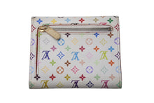 画像をギャラリービューアに読み込む, LOUIS VUITTON ルイヴィトン ポルトフォイユ コアラ ブロン M58014 村上隆 ホワイト モノグラム マルチカラー PVC ヌメ革 美品 中古 4b000042