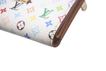 画像をギャラリービューアに読み込む, LOUIS VUITTON ルイヴィトン ポルトフォイユ コアラ ブロン M58014 村上隆 ホワイト モノグラム マルチカラー PVC ヌメ革 美品 中古 4b000042