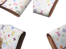 画像をギャラリービューアに読み込む, LOUIS VUITTON ルイヴィトン ポルトフォイユ コアラ ブロン M58014 村上隆 ホワイト モノグラム マルチカラー PVC ヌメ革 美品 中古 4b000042