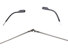 画像をギャラリービューアに読み込む, Cartier カルティエ サングラス メガネ ツーポイント アイウェア 2504224 フランス製 メタル シルバー金具 ブラック 美品 中古 4b000046